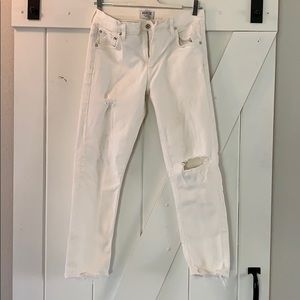 AGOLDE WHITE STRETCH DENIM